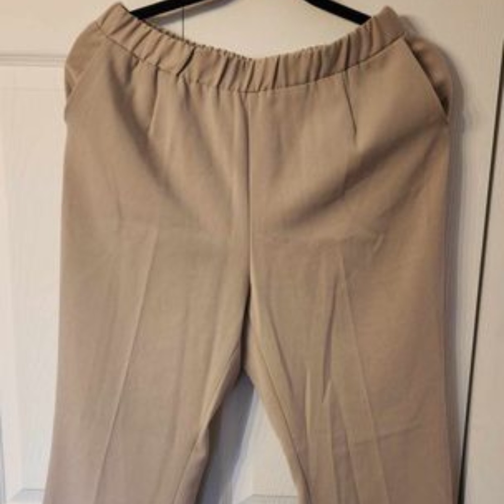 Allison Daley petite size 8 beige stretchy work pant